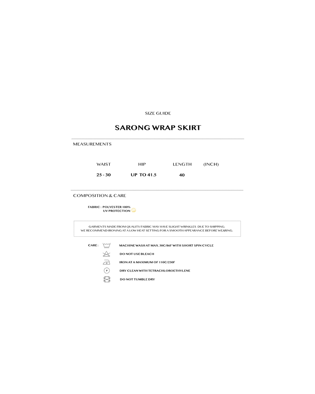 Sarong wrap Skirt